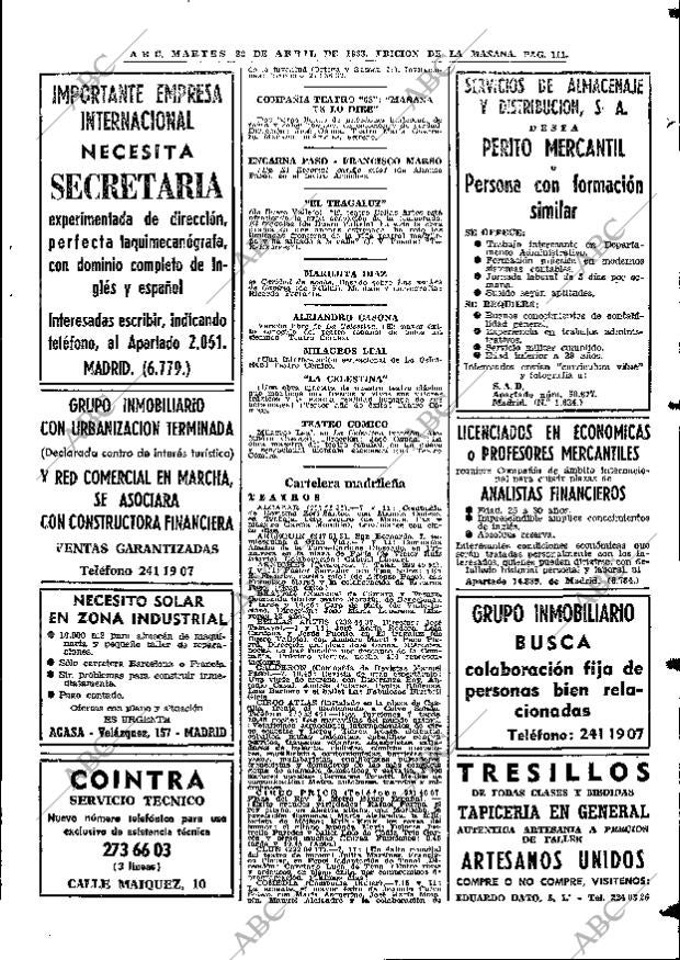 ABC MADRID 23-04-1968 página 111