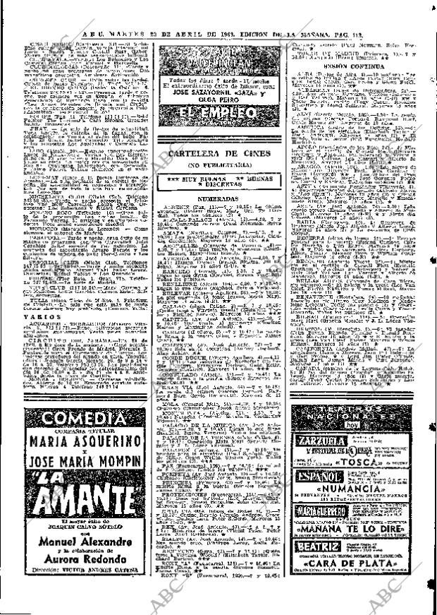 ABC MADRID 23-04-1968 página 113