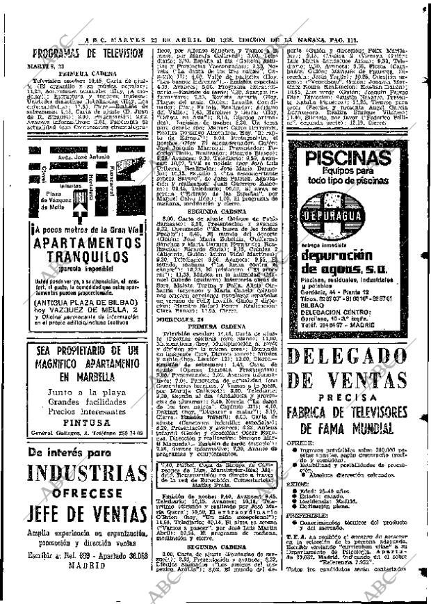 ABC MADRID 23-04-1968 página 117