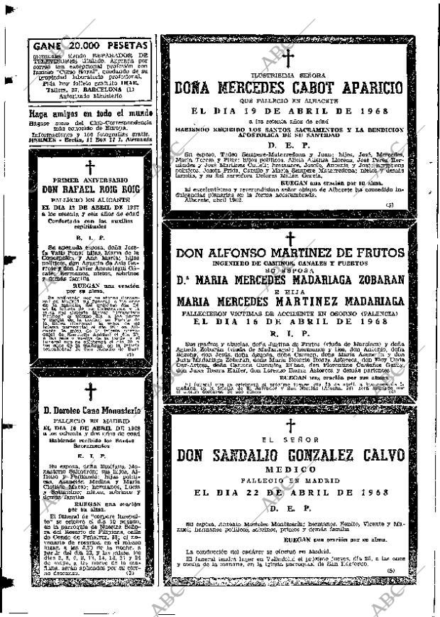 ABC MADRID 23-04-1968 página 132