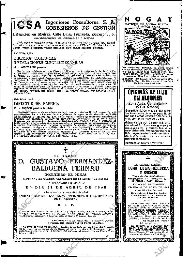 ABC MADRID 23-04-1968 página 134