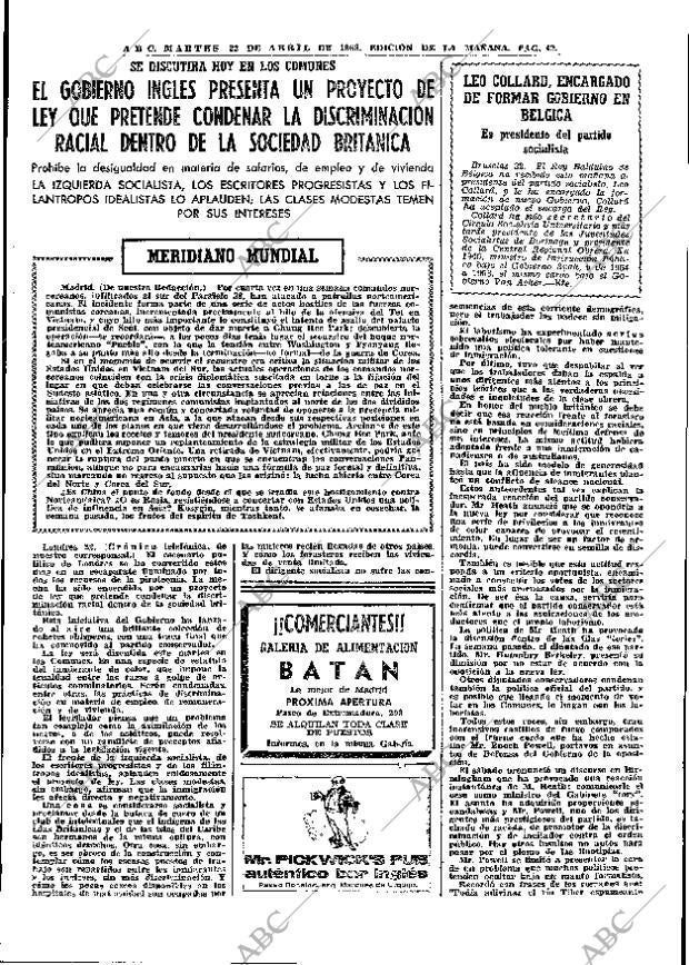 ABC MADRID 23-04-1968 página 49