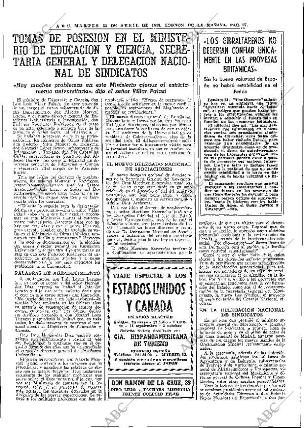 ABC MADRID 23-04-1968 página 57