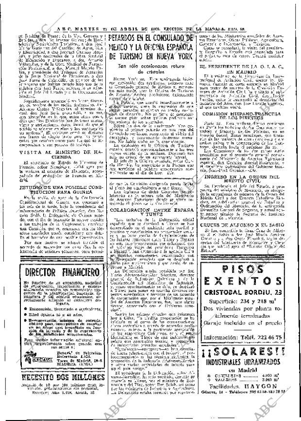 ABC MADRID 23-04-1968 página 58