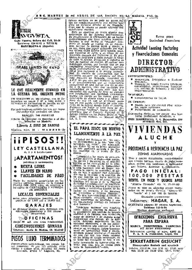 ABC MADRID 23-04-1968 página 60