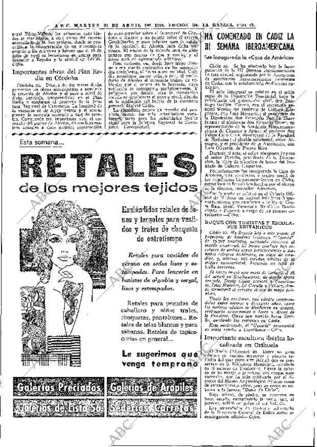 ABC MADRID 23-04-1968 página 67