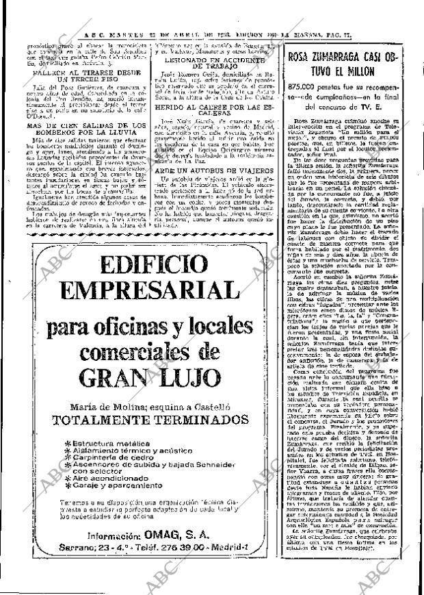 ABC MADRID 23-04-1968 página 77