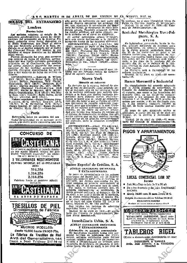 ABC MADRID 23-04-1968 página 90