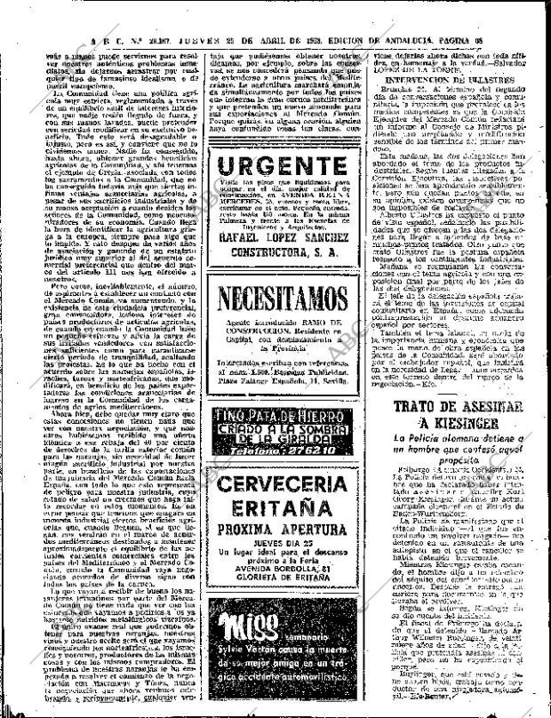 ABC SEVILLA 25-04-1968 página 68