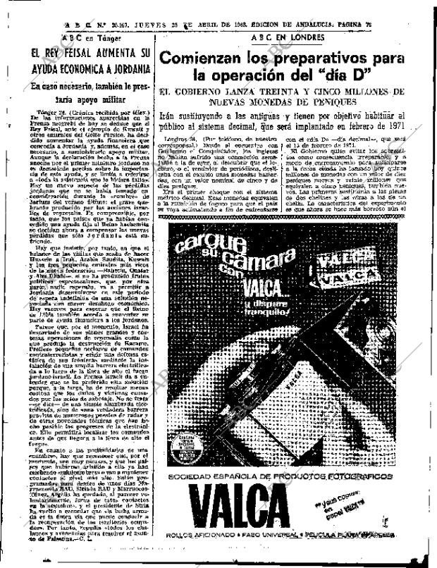 ABC SEVILLA 25-04-1968 página 73