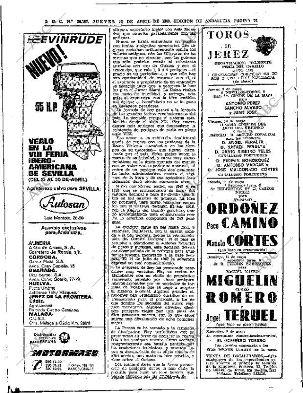 ABC SEVILLA 25-04-1968 página 74