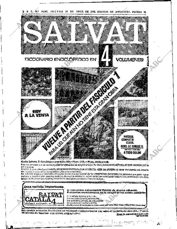 ABC SEVILLA 25-04-1968 página 76