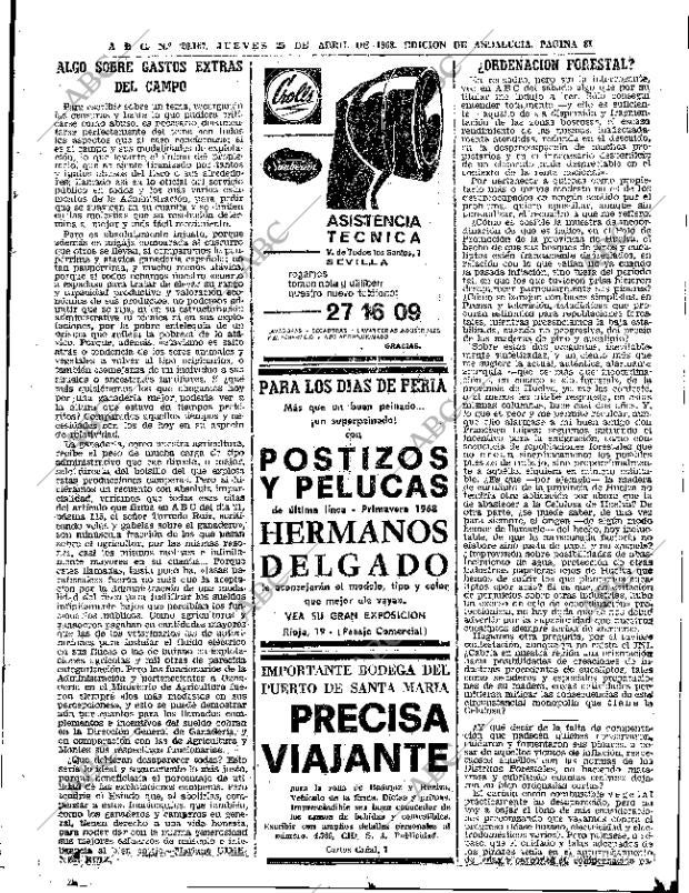 ABC SEVILLA 25-04-1968 página 81