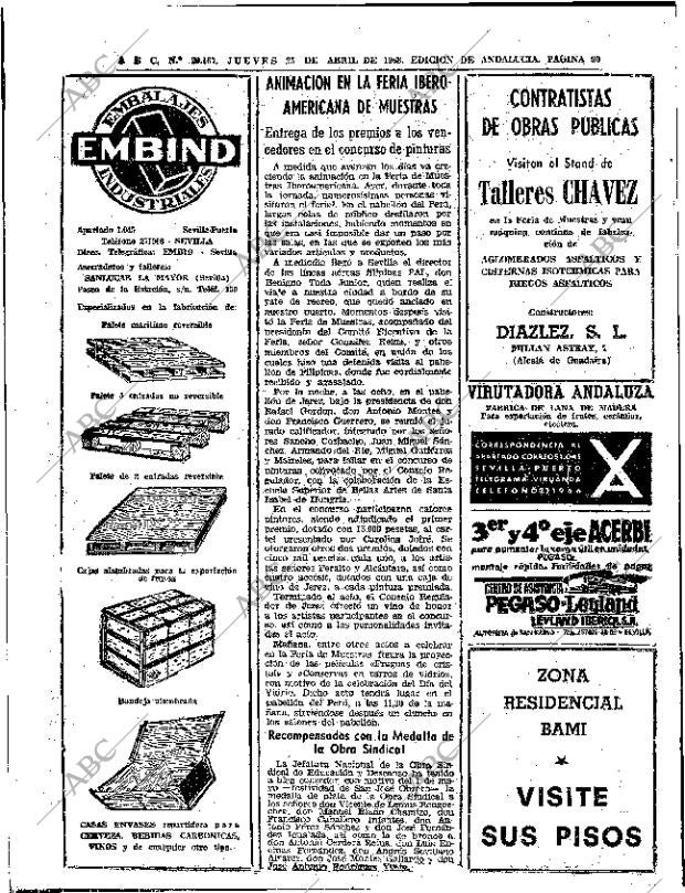 ABC SEVILLA 25-04-1968 página 90