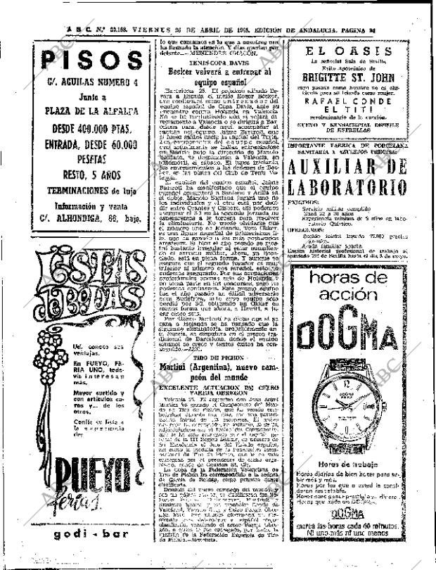 ABC SEVILLA 26-04-1968 página 32