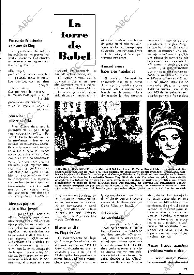 BLANCO Y NEGRO MADRID 27-04-1968 página 79