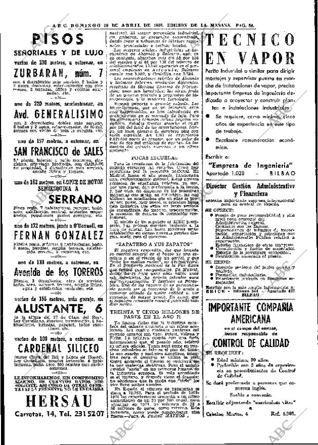 ABC MADRID 28-04-1968 página 84