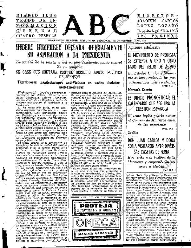 ABC SEVILLA 28-04-1968 página 55