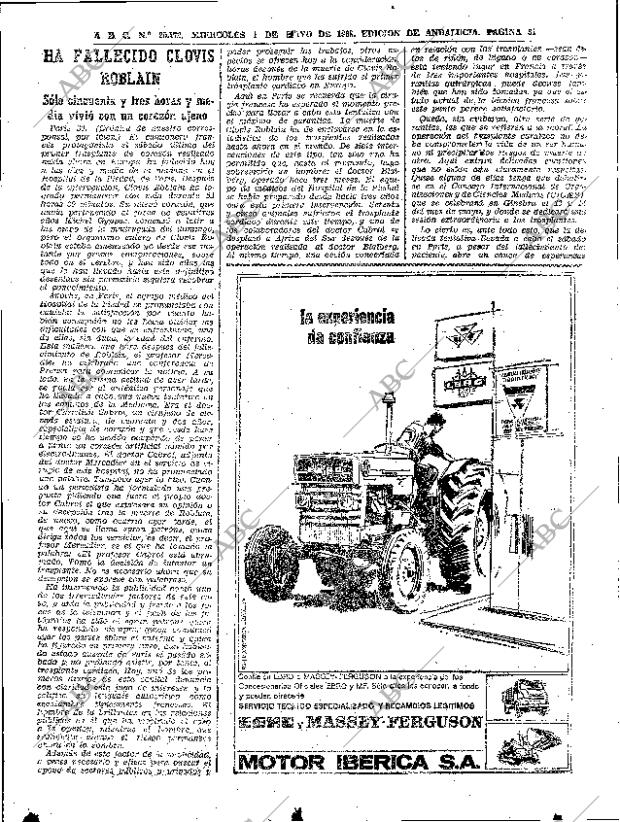 ABC SEVILLA 01-05-1968 página 31