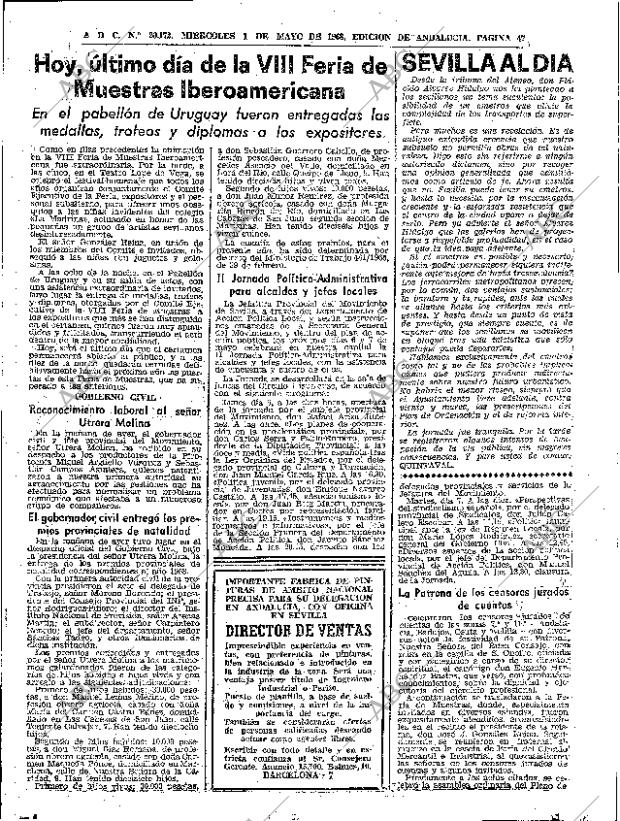 ABC SEVILLA 01-05-1968 página 47