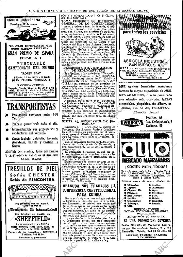 ABC MADRID 10-05-1968 página 72