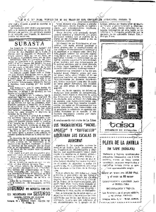 ABC SEVILLA 10-05-1968 página 70