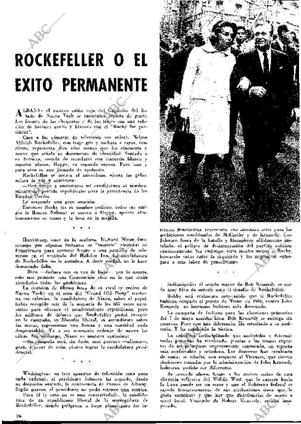 BLANCO Y NEGRO MADRID 11-05-1968 página 74