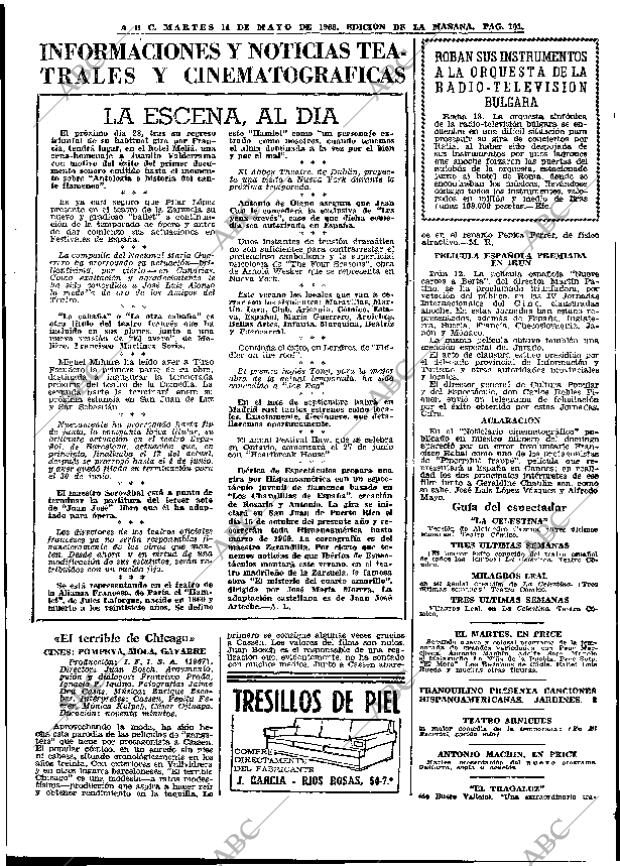 ABC MADRID 14-05-1968 página 101