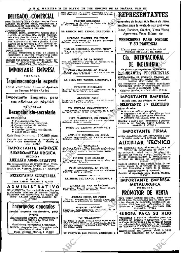 ABC MADRID 14-05-1968 página 102