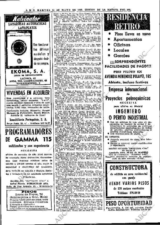 ABC MADRID 14-05-1968 página 108