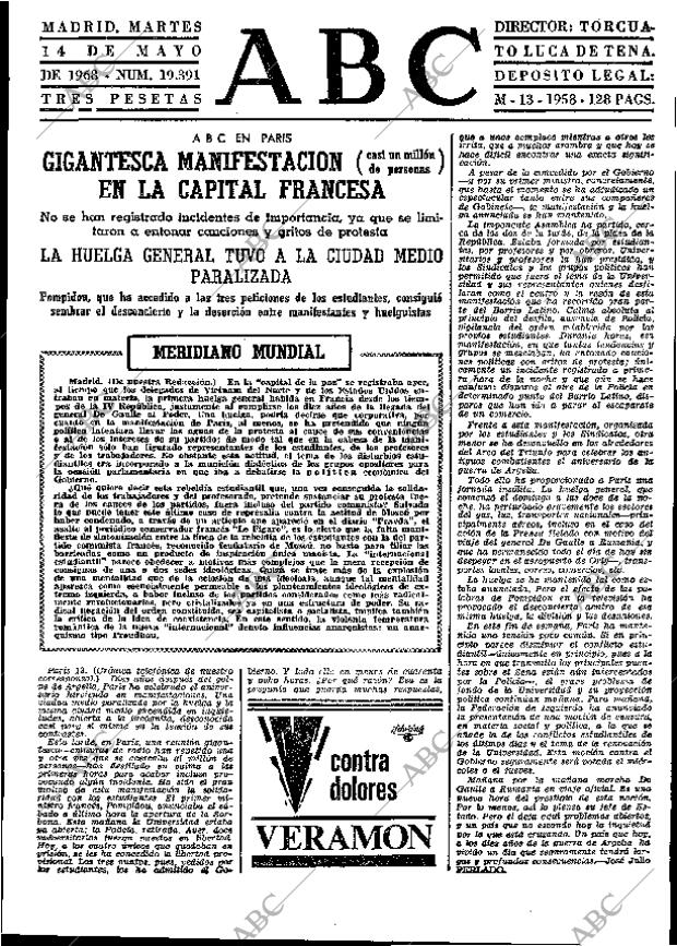 ABC MADRID 14-05-1968 página 39