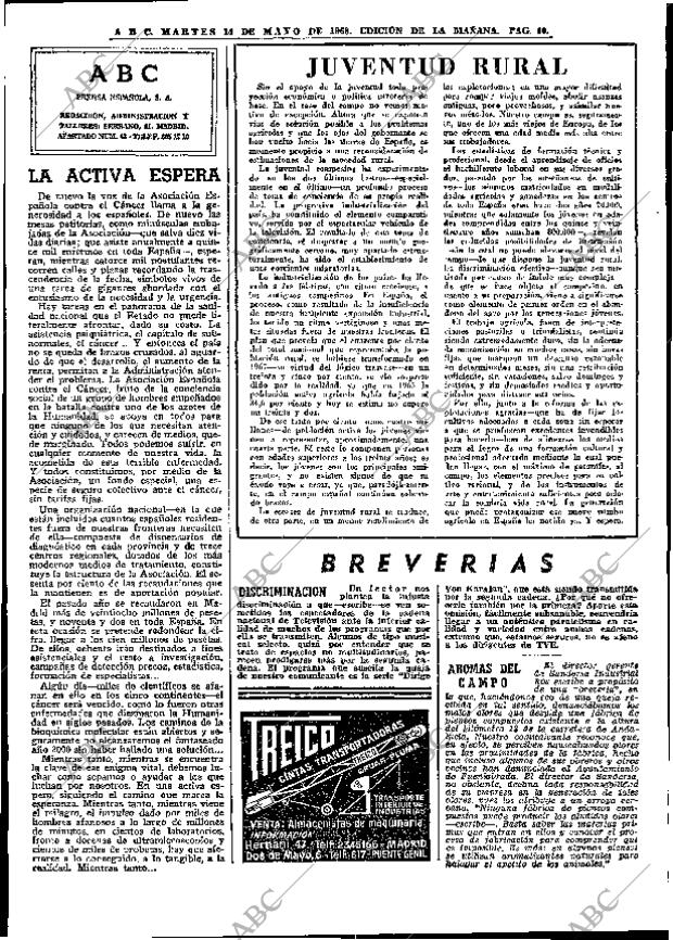 ABC MADRID 14-05-1968 página 40