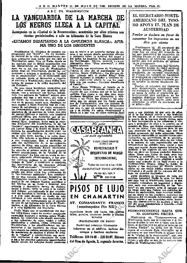 ABC MADRID 14-05-1968 página 41