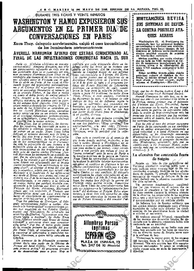 ABC MADRID 14-05-1968 página 43