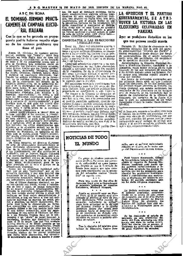 ABC MADRID 14-05-1968 página 44