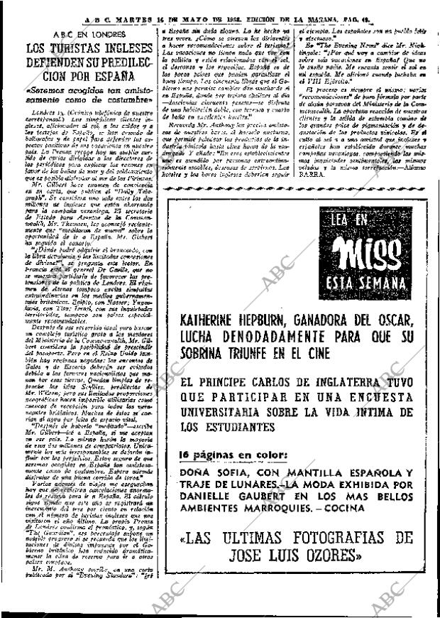 ABC MADRID 14-05-1968 página 49