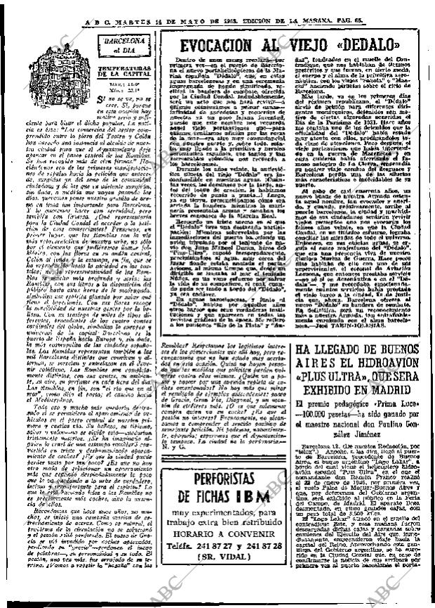 ABC MADRID 14-05-1968 página 65