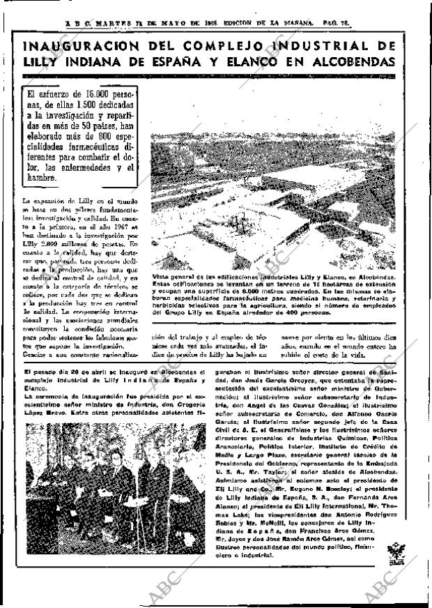 ABC MADRID 14-05-1968 página 78