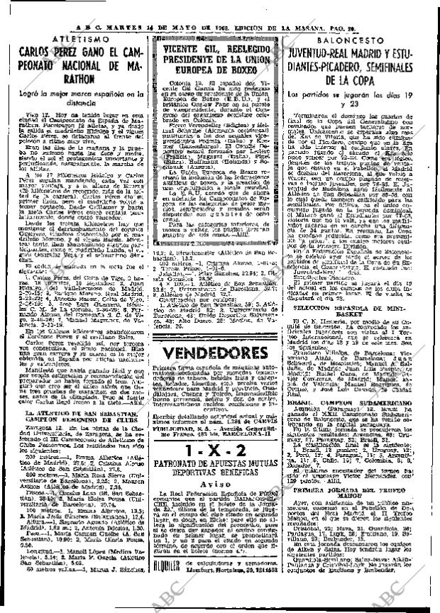 ABC MADRID 14-05-1968 página 90