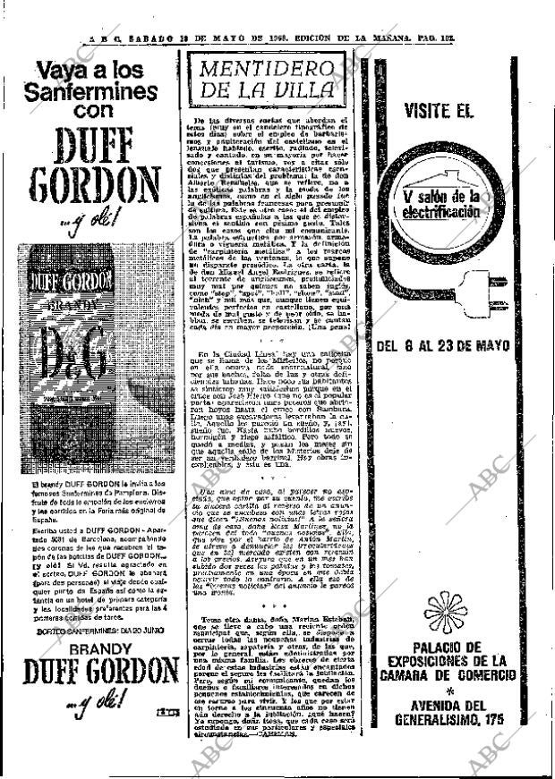 ABC MADRID 18-05-1968 página 102