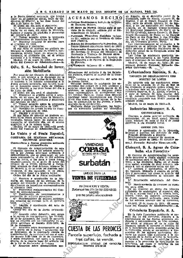 ABC MADRID 18-05-1968 página 113