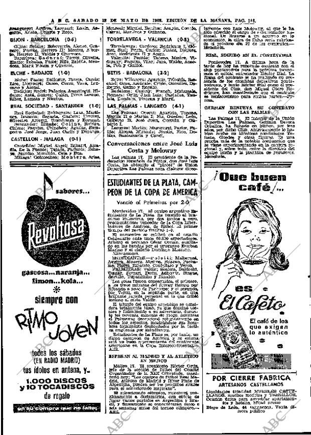 ABC MADRID 18-05-1968 página 116