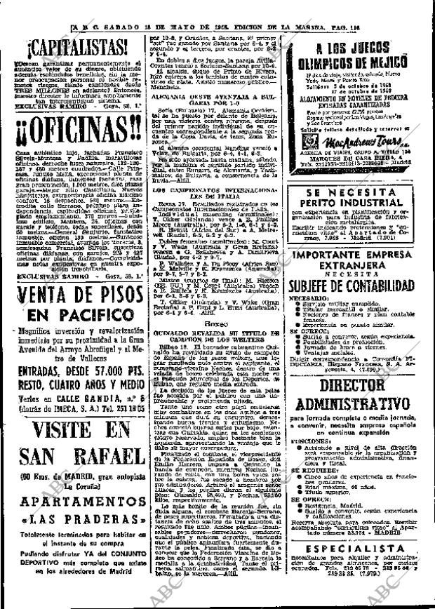 ABC MADRID 18-05-1968 página 118
