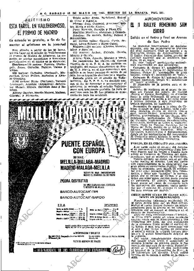 ABC MADRID 18-05-1968 página 121