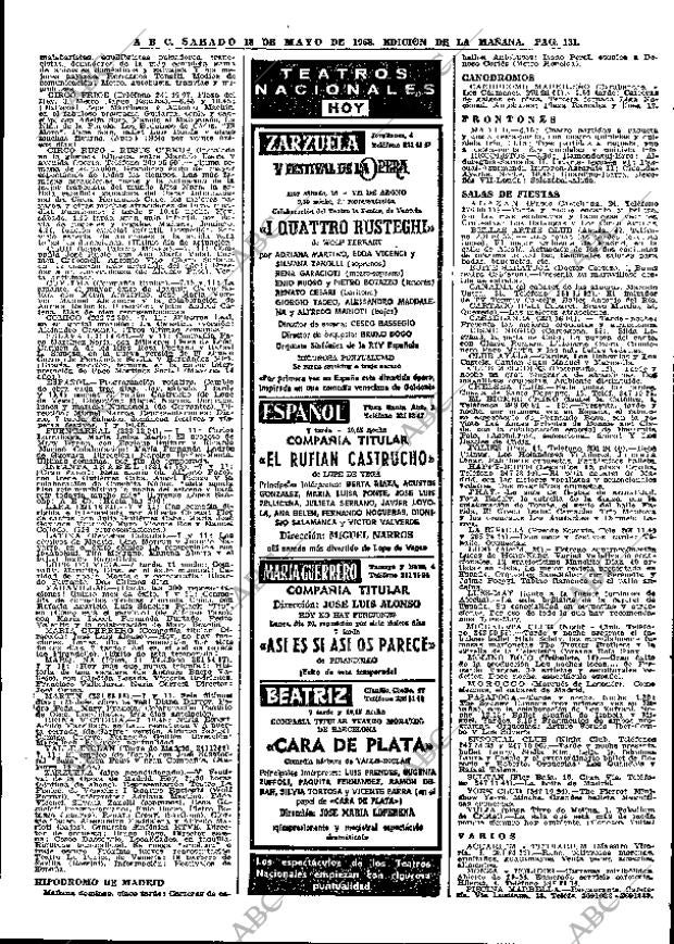 ABC MADRID 18-05-1968 página 131