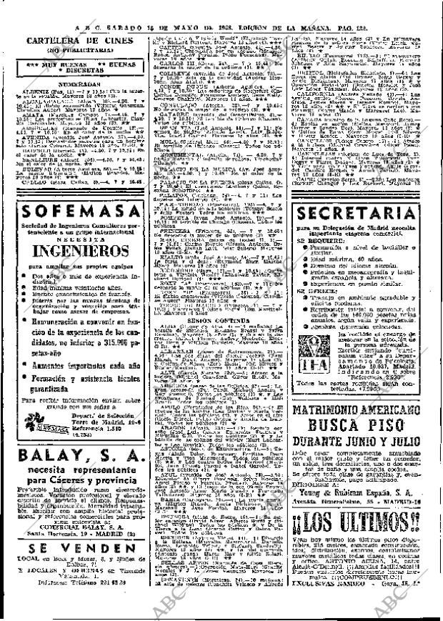 ABC MADRID 18-05-1968 página 132