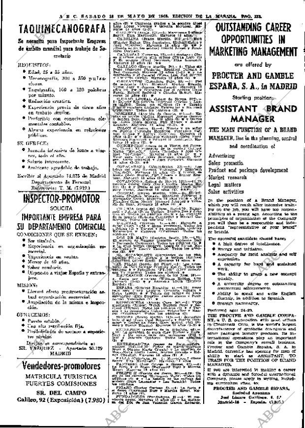ABC MADRID 18-05-1968 página 133