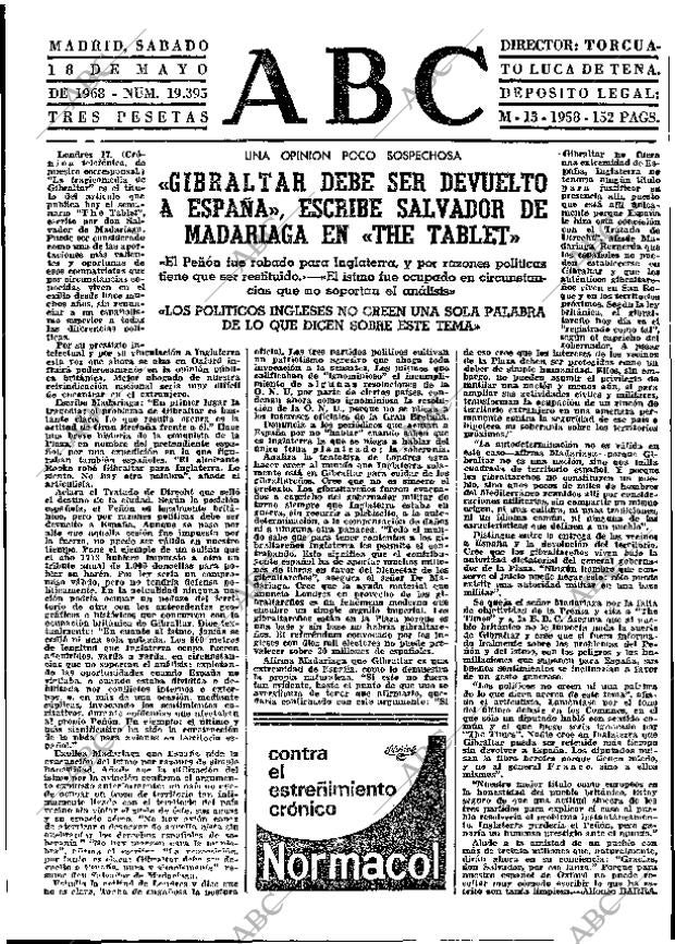 ABC MADRID 18-05-1968 página 63
