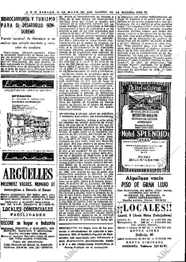 ABC MADRID 18-05-1968 página 72