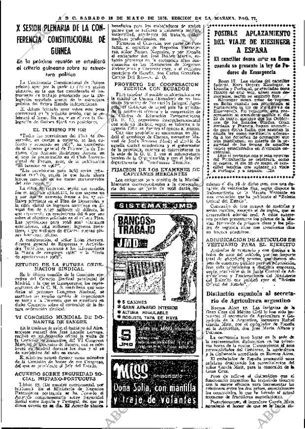 ABC MADRID 18-05-1968 página 77